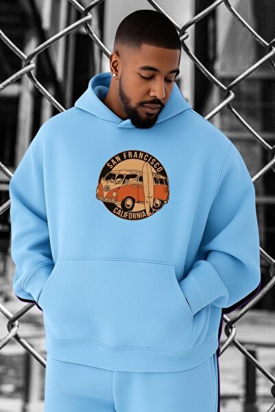 DM DOLCE MORE Hanorac supradimensionat cu imprimeu SAN FRANCISCO WOSWOS