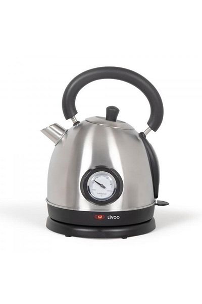 LİVOO Retro kettle with thermometer DomoClip DOD157S, 1800 W, 1.8 l (Silver)