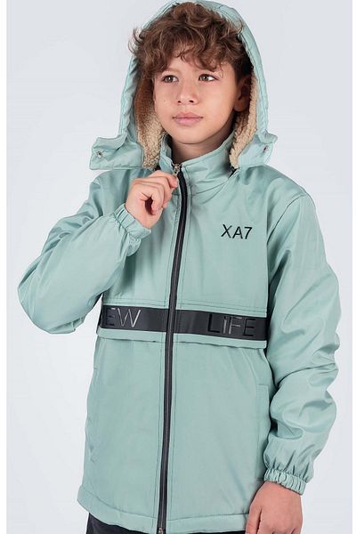 Pina Kids Boy's Removable Hood New Life Printed Winter Coat Km7361