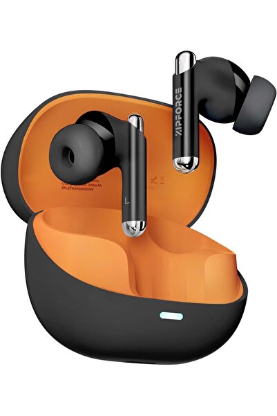 ZIPFORCE سماعات أذن لاسلكية حقيقية بتقنية بلوتوث 5.3 ANC لمدة 40 ساعة IPX6 - أسود