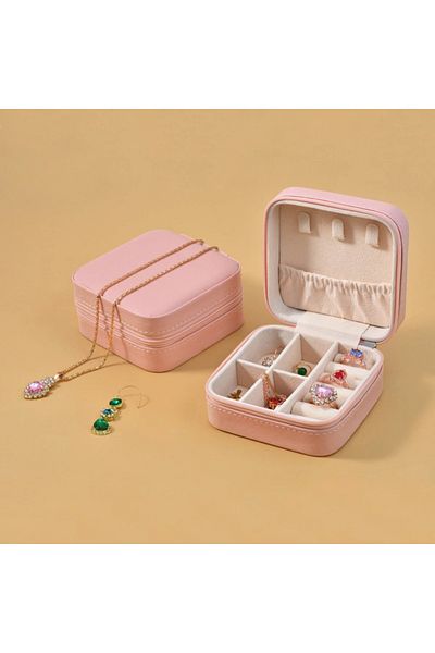gaman Mini Jewelry Jewelry Box - Necklace, Ring, Earring Organizer Travel Jewelry Case