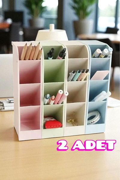 Bayev Vorg 2 Pieces Pen Holder Desk Top Organizer - Pen Brush Drawer Organizer