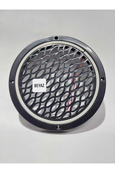 GÖKAK ELEKTRONİK Beyaz-Neon led ışıklı çift hoparlör kapağı 20 cm