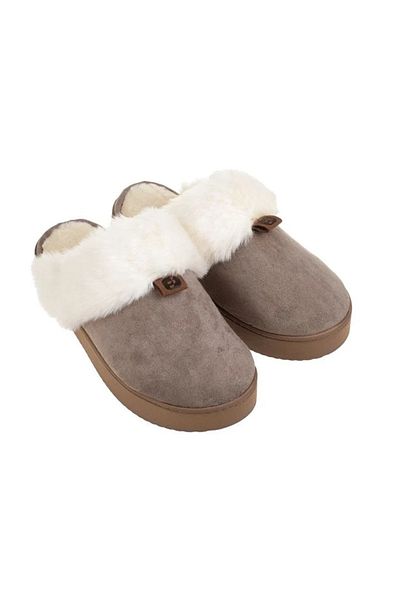 divendi-ro Women's Winter Slippers with Hardened Sole and Imitation Fur, polyester, 38-39