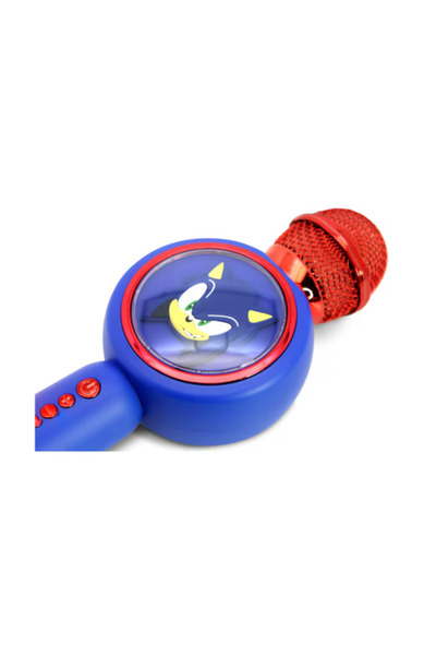 OTL Microphone Karaoke Technologies New Sonic The Hedgehog, Bluetooth (Blue/Red)
