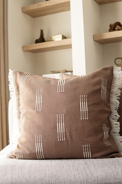 Pilloveland Fellini - Woven Fringed Throw Pillow Cover - 50*50 cm - 1 Piece