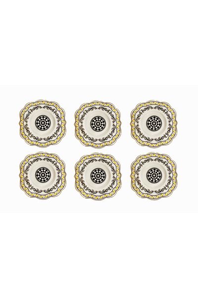 Lucky Art Luckyart Margery 6-Piece Tea Plate Set