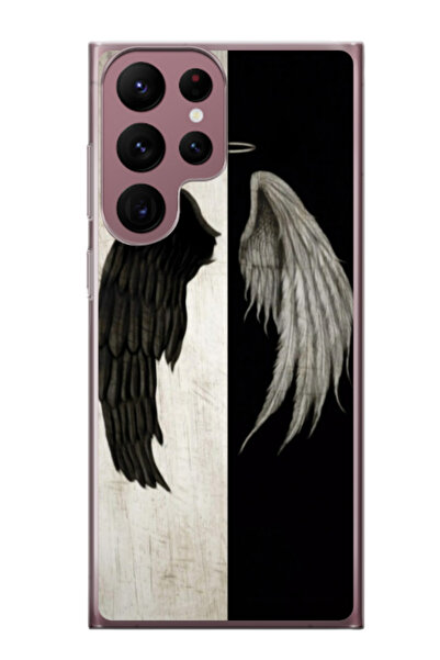 Atlas Husa personalizata pentru Samsung Galaxy S22 Ultra, model Angel Wings, ...