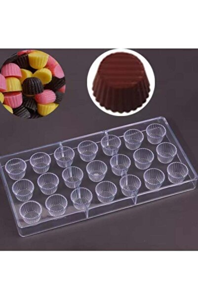 ELEGANT HOME قالب شوكولاتة أكريليك على شكل مربع مجوف 27.5×13.5 سم