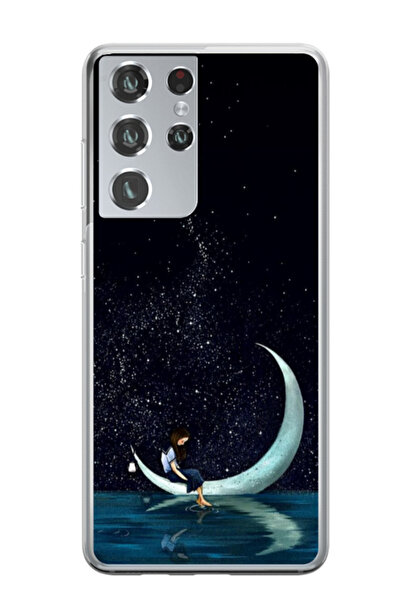 Atlas Εξατομικευμένη θήκη για Samsung Galaxy S21 Ultra, μοντέλο Moon Fishing,...