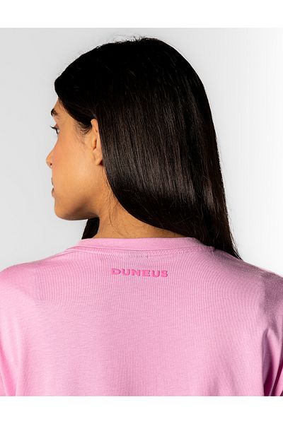 duneus Butterfly Print Sports T-Shirt - Pink