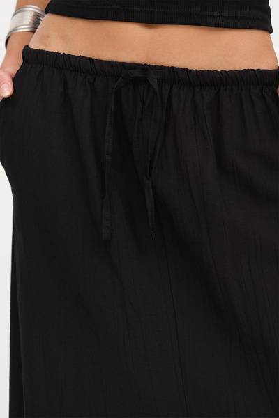 Addax Elastic Waist Long Skirt E10511