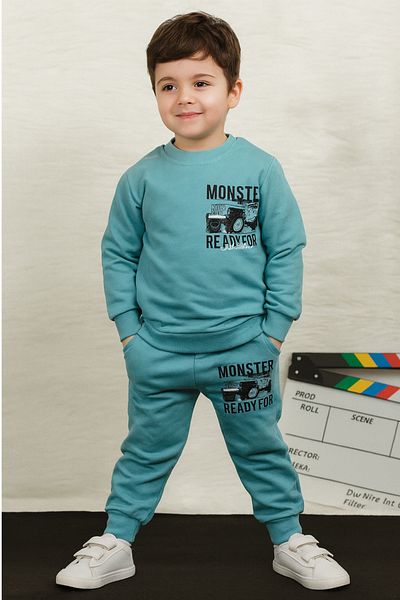 KGN GİYİM Team Boy's Bottom Top Tracksuit Set