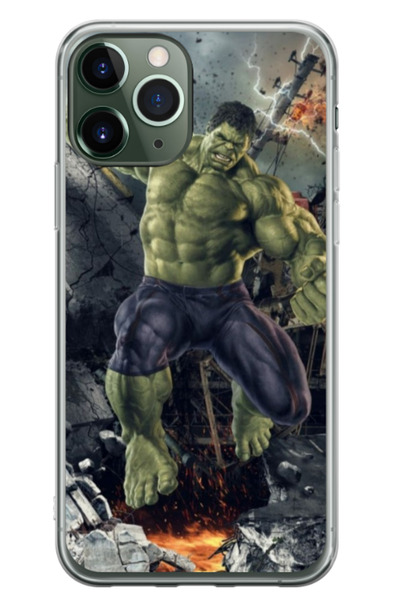Atlas Husa personalizata pentru Apple iPhone 11 Pro, model Hulk #1, S1D1M0099