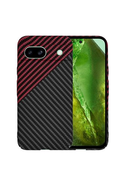 Tim Protective Case for Google Pixel 8a, Timacontech, F73, Hard Plastic, Elegant Ruby Vortex
