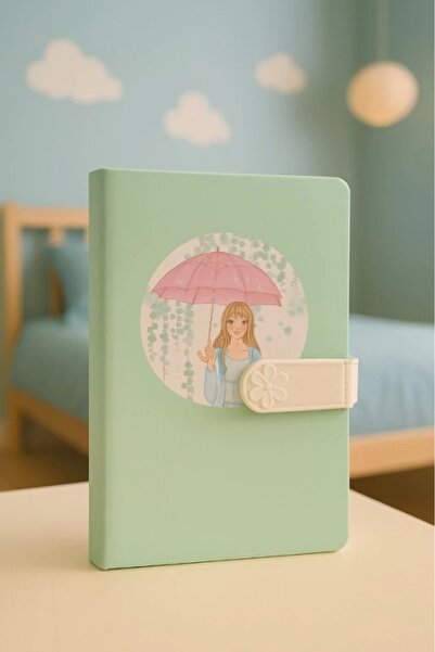 Evistro Çocuk Kilitli Resimli Anı Defteri 100 Yaprak İthal Ürün Yağmur