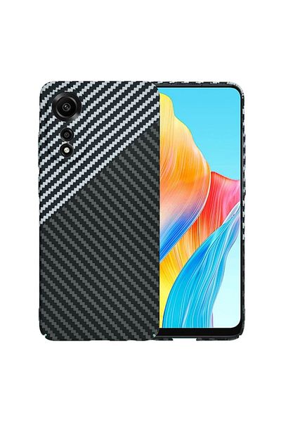 Tim High Protection Case for Oppo A78 4G, Timacontech, P49, Hard Plastic, Stealth Titanium Grey