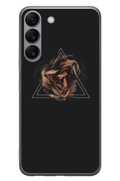 Atlas Husa personalizata pentru Samsung Galaxy S23, model Triangle Rose, S1D1...