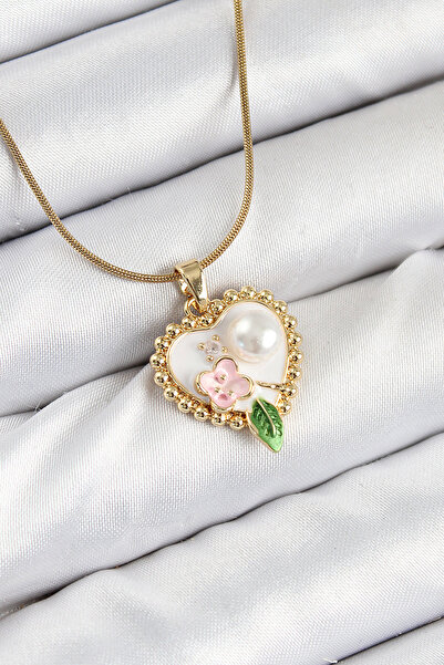 Epilons 316L Steel Artistic Portrait Model Gold Color Women's Necklace