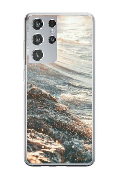 Atlas Husa personalizata pentru Samsung Galaxy S21 Ultra, model Ocean Water #...