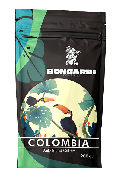 Bongardi Coffee Colombia Yöresel Blend Kahve Seti 5x200g (ÇEKİRDEK VEYA ÖĞÜTÜLMÜŞ SEÇİLEBİLİR)
