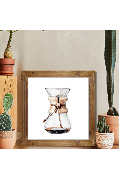 woodhomeworks One Piece Real Wood Framed Kitchen Decor Τραπέζι τετράγωνο