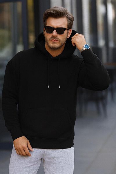 JUDGE 3 Thread Unisex Hooded Premium Quality Oversize Hooded Sweatshirt Kangaroo Pocket