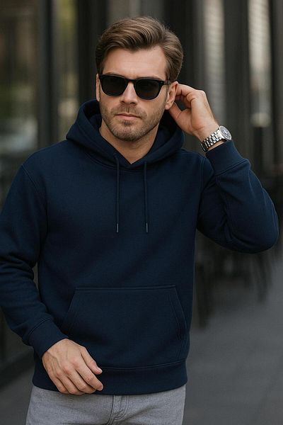 JUDGE 3 Thread Unisex Hooded Premium Quality Oversize Hooded Sweatshirt Kangaroo Pocket