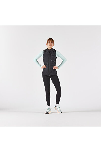 Decathlon Kiprun Women's Running Vest - Black - Kiprun Sm 500 Run Warm
