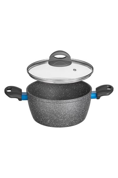 divendi-ro Ceramic non-stick casserole, diameter 20cm, gray