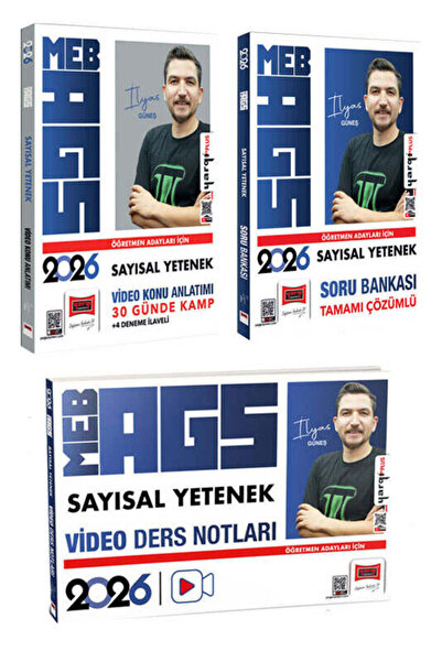 Yargı Yayınları 2026 MEB-AGS Öğretmen Adayları İçin Sayısal Kamp - Soru - Vid...