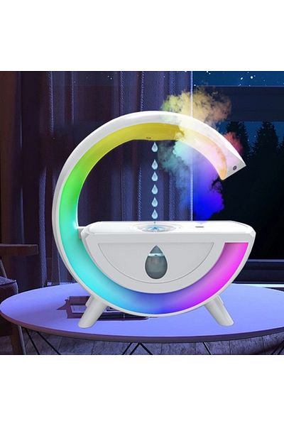 divendi-ro Humidifier with light, antigravity drops and aromatherapy, 5W, capacity 350ml, plastic, white