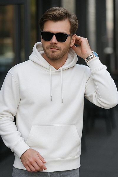 JUDGE 3 Thread Unisex Hooded Premium Quality Oversize Hooded Sweatshirt Kangaroo Pocket