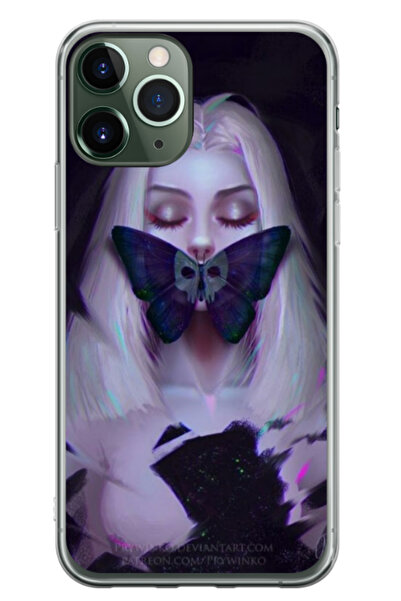 Atlas Husa personalizata pentru Apple iPhone 11 Pro Max, model Butterfly Mout...