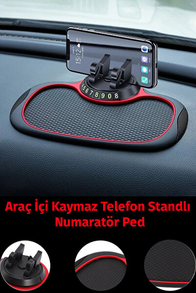 nextbuy Araç İçi Uyumlu Telefon Standlı Telefon Tutucu Kaydırmaz Numaratör Kı...