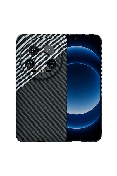 Tim Protective Case for Xiaomi 14 Ultra, Timacontech, Hard Plastic, Stealth Titanium Grey