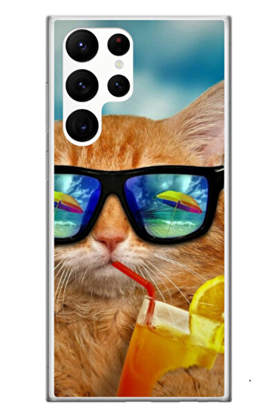 Atlas Εξατομικευμένη θήκη για Samsung Galaxy S23 Ultra, μοντέλο Cool Cat, S1D...