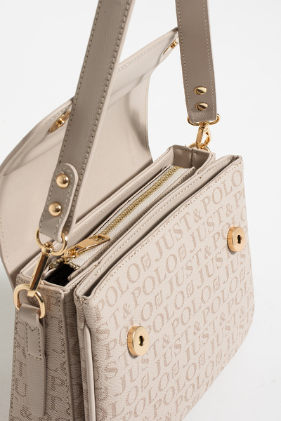 Just Polo Women's Three Compartment Shoulder Bag