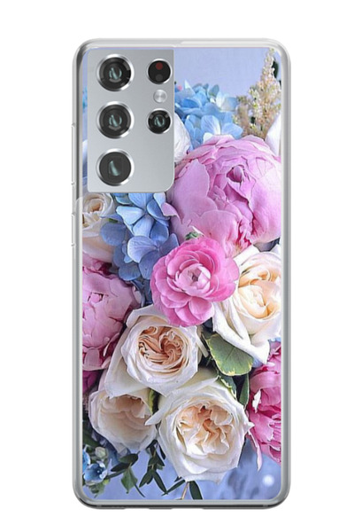 Atlas Εξατομικευμένη θήκη για Samsung Galaxy S21 Ultra, μοντέλο Flowers #1, S...