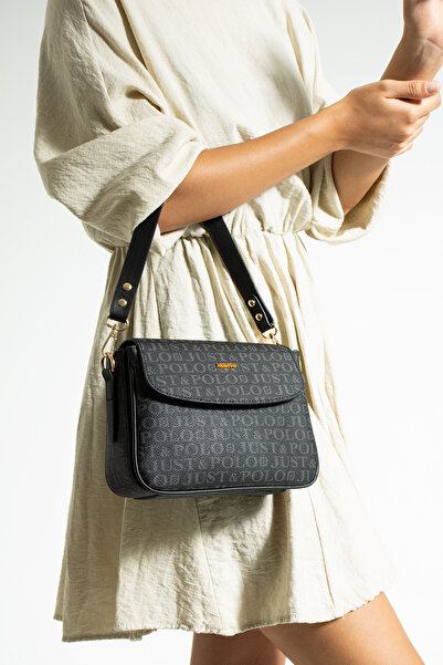 Just Polo Women's Three Compartment Shoulder Bag and Wallet Combination