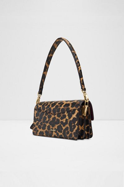Aldo Luxecarry2.0 - Women's Double Strap Magnet Closure Medium Size Leopard Print Bag