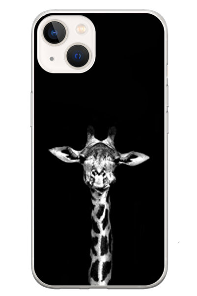 Atlas Husa personalizata pentru Apple iPhone 13 Mini, model Giraffe #3, S1D1M...