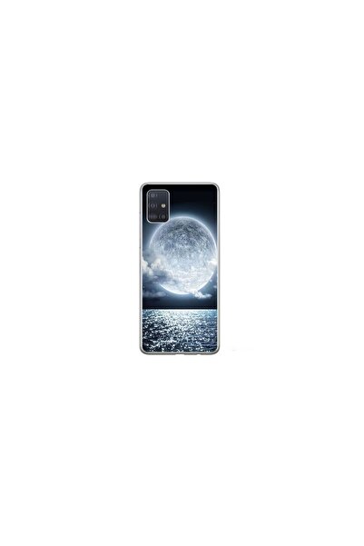 Atlas Husa personalizata HQ Print 360 de grad pentru Samsung Galaxy A71, Moon...