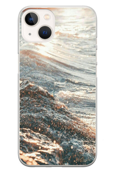 Atlas Husa personalizata pentru Apple iPhone 13, model Ocean Water #1 , S1D1M...
