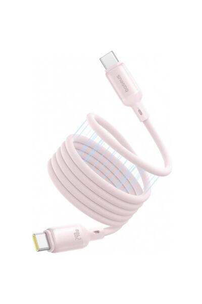 Baseus Cablu de date și încărcare USB-C la USB-C PicoGo, 240W, 1m (roz)