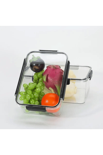 Generic 3 PCS Acrylic Food Storage Containers with Lids Airtight Locking, Ideal for Storing Food Container