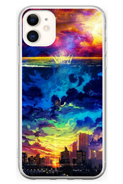Atlas Husa personalizata pentru Apple iPhone 11, model Abstract City, S1D1M0263
