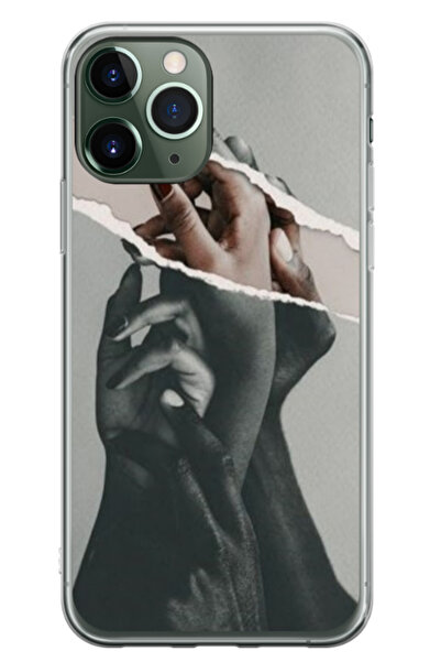 Atlas Husa personalizata pentru Apple iPhone 11 Pro, model Black and White Ha...