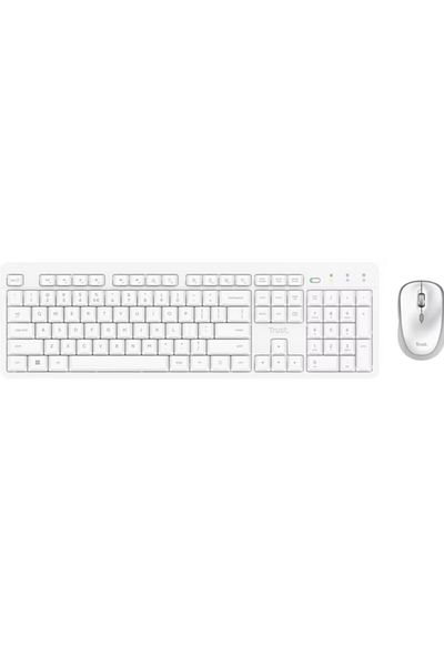Trust Kit Keyboard and Mouse Ody II, Wireless, USB (White)