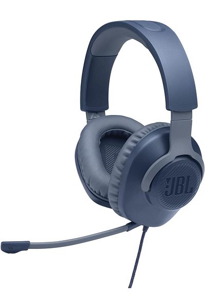 JBL Quantum 100 Wired Over-Ear Gaming Headset With A Detachable Voice-Focus Boom Mic, Quantumsound S